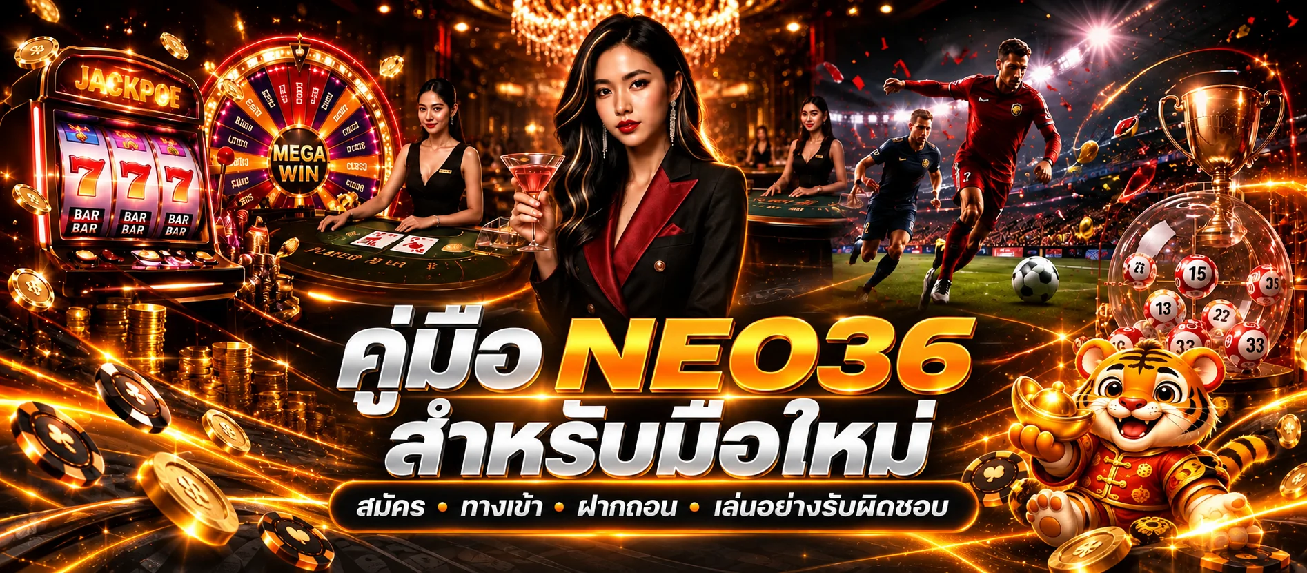 NEO36 คู่มือมือใหม่ สมัคร ทางเข้า และฝากถอน
